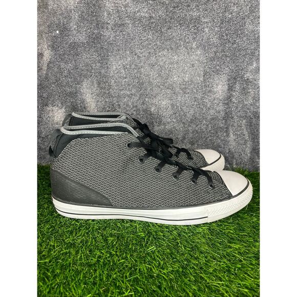 Converse Chuck Taylor All Star Mid Black Gray Knit Sneakers Unisex Men’s 12 main image 5